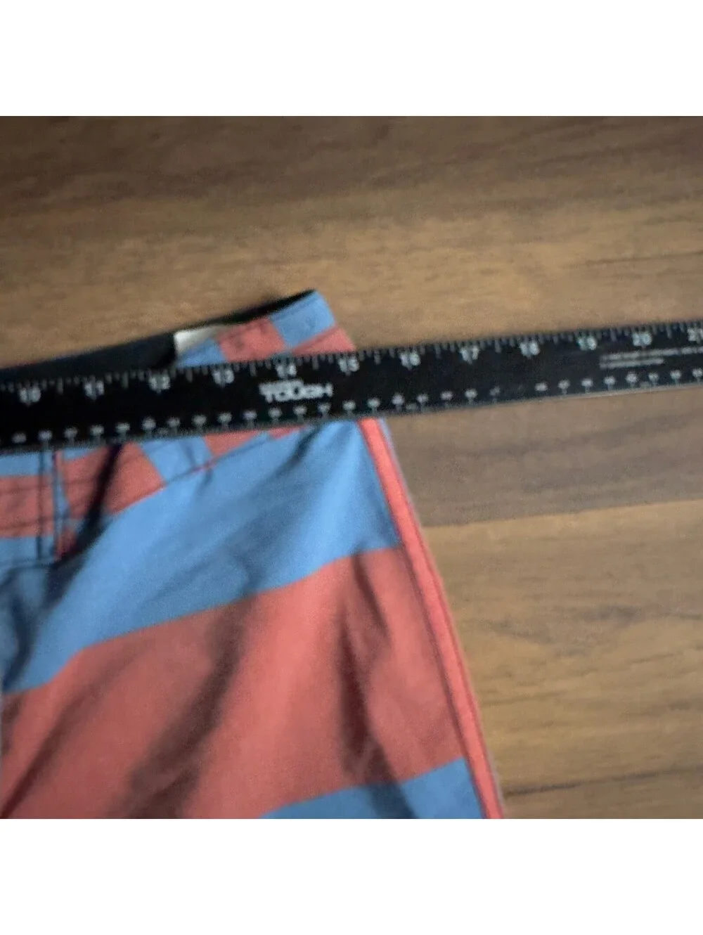 Quiksilver Board Shorts Mens 29 Blue Coral Striped Checkered